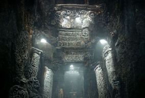 大型邪恶的地下寺庙废墟