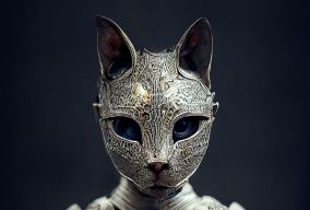 拟人化猫骑士肖像