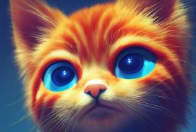 可爱的橙色小猫