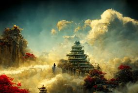 中国风寺庙场景