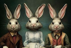 三只兔子科学家