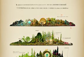 华丽的幻想生态系统信息图表