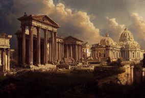 一座美丽而雄伟的罗马帝国城市