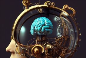 科幻巴洛克概念设计大脑设备
