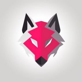[V5] 简单的狼矢量标志