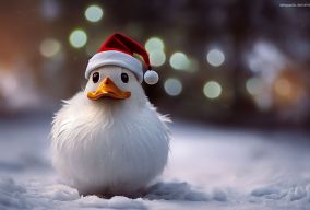 鸭子圣诞老人
