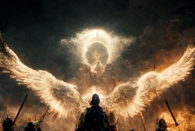 卢西法和他的天使军队对抗上帝