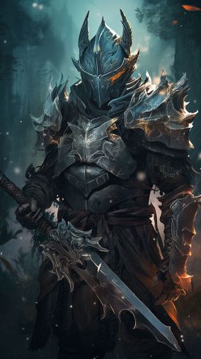[V5] 强大的盔甲骑士的人物肖像