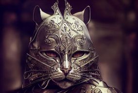 拟人化猫骑士肖像