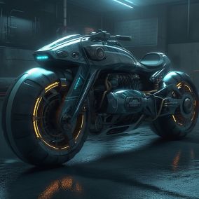[V5] 未来主义摩托车
