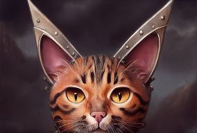 拟人化的猫骑士