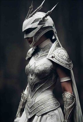 白盔甲女骑士