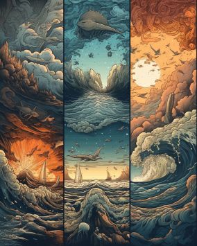 [V5] 迷幻海报的艺术背后是天空和海洋