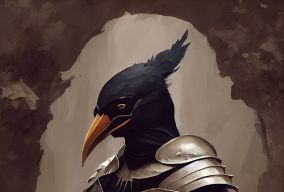 拟人化乌鸦骑士