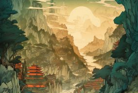 [V5] 中国山峦连绵河流蜿蜒
