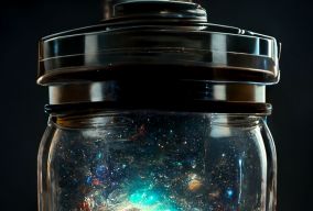 整个宇宙包含在一个玻璃罐中